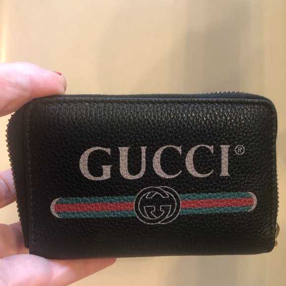 Gucci 80s Small Zip Around Wallet / Card Case - Picture 1 of 3